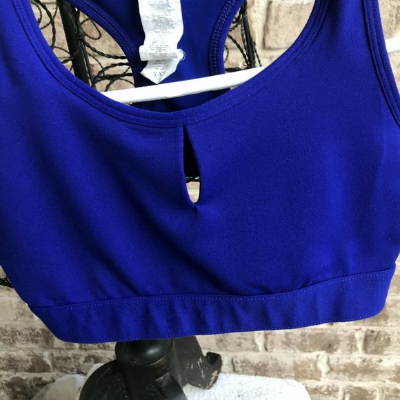 Fabletics Sylvia Sports Bra Size XXS Racerback Sapphire Blue High Impact - Picture 3 of 11
